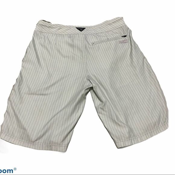 O’Neill‎ Pinstripe Swim Board Shorts White Black 31 - Picture 8 of 8